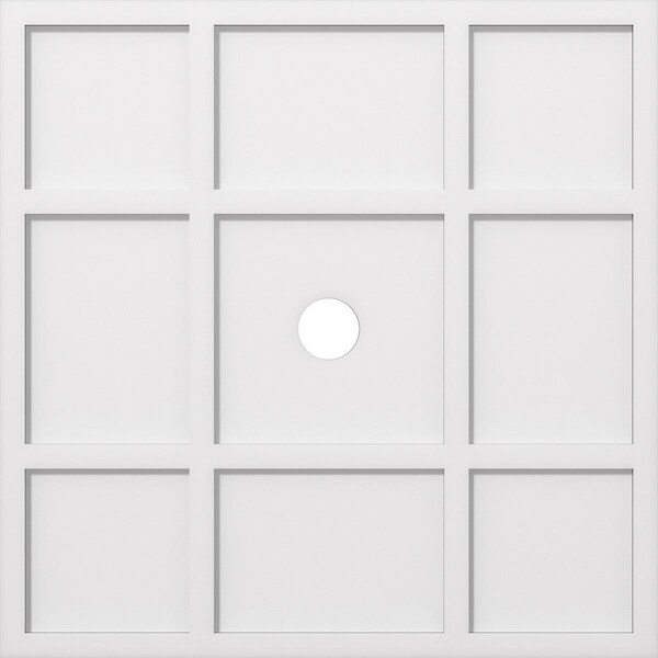 Ekena Millwork Rubik Architectural Grade PVC Contemporary Ceiling Medallion, 32"OD x 3"ID x 11"C x 1"P CMP32RK-03000 - main